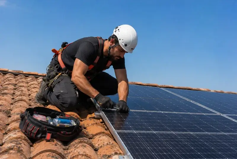 Maintenance et monitoring de panneaux solaires à Belcaire